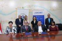  Personalidades que estuvieron durante la firma de convenio Excibit - UTP.