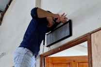 Instalación de la matriz LED.