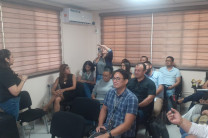 La Mgtr. Rut Sierra, colaboradora de la DGTC y una de las facilitadoras del taller, dio a conocer todos los temas a tratar durante el desarrollo del taller.