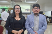  La Ing. Adiz Acosta, Coordinadora del Centro de Emprendimiento e Incubación Empresarial y el Dr. Edmanuel Cruz, investigador del Centro Regional.