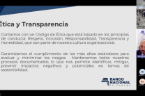 Expositor, Juan Bosco Ureña, Gerente Ejecutivo de Gestión Responsable Corporativa del Banco Nacional de Panamá.