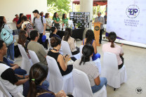 El Mgtr. Matus durante su discurso.