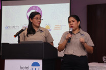 Las doctoras Vanessa Quintero y Jessica Guevara, coordinadoras de la iniciativa. 
