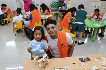 Padrino y niña de prekínder.