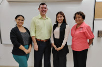 Lic. Emily Ortiz, Dr. Francisco Arango, Lic. Enedilka Rodríguez y Lic. Liscaliseth Gómez.