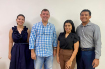 Lislenis Cruz, Dr. Francisco Arango, Mileidis García y Kevin Alonzo