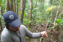 Ing. Manuel Arcia, Docente investigador en el Humedal Matusagaratí. 