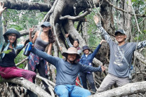 Estudiantes del Centro Regional participan en investigaciones en el Humedal Matusagaratí. 