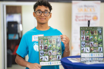 Estudiantes presentan proyectos guías de las aves de Matusagaratí. 