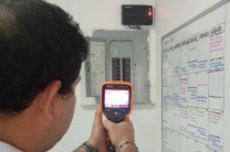 Medición de temperatura con cámara térmica 