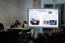 LA presentación se realizó con gráficas y fotografías de los programas y proyectos destacados