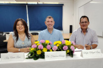 Mgtr. Anais Lara, Dr. Francisco Arango y Mgtr. Miguel López.