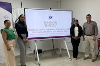  Mgtr. Emily J. Ortiz, Kristhel Vergara, Lisy Delgado y Dr. Francisco Arango