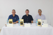 Mgtr. Miguel López. Dr. Francisco Arango y Mgtr. José Polo.