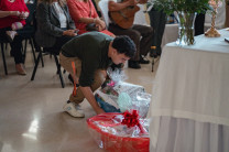 Entrega de canastillas.