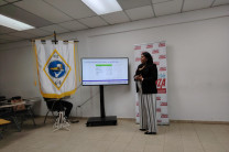 Momentos de la explicación de una de las partes del estudio