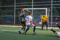 Acciones del partido entre Acabados y Electricidad. Acciones del partido entre Acabados y Electricidad.