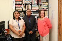 Prof. Guadalupe González, Prof. Pablo Wenhame y Prof. Elizabeth Juárez