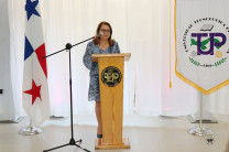 Palabras de bienvenida por la Dra. Lilia Muñoz, Vicerrectora de la VIPE.