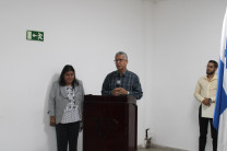 Palabras de bienvenida por parte de el Ing. Efraín Conte, director del centro 