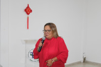 Palabras por las Lcda. Jenny Pimentel, organizadora del evento. 