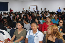 Participantes de la inauguración de la II Jornada Industrial UTP Coclé.