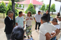 Personal administrativo que participó en la organización del evento reunido con la  Dra. Ángela Laguna