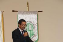 Dr. Alexis Tejedor, da las palabras de inauguración, en representación del Ing. Héctor M. Montemayor Á., Rector de la UTP.