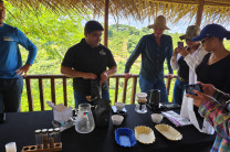 Preparacion de cafe fino