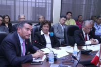 Autoridades de la UTP acompañaron al Rector en la sustentación del Presupuesto.