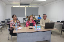 Profesores jurados Ing. Yamileth Quezada, MSc. Rafael Vejarano e Ing. María Tejedor M. de Fernández, asesor