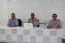 Profesores jurados, Mgtr. Miguel López, Ing. Carlos González y Dr. Francisco Arango.