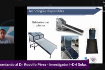 El Dr. Rodolfo Pérez, Gerente de Investigación y Desarrollo en la empresa I + D + I Solar de Méjico, fue expositor.