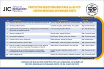 Proyectos seleccionados JIC 2022 Centro Regional de Panamá Oeste.