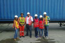 Estudiantes en Panama Ports Company.