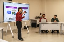 El estudiante José Barletta explicó como serpia la participación de los equipos de la UTP en categoría de estudiantes de ingeniería.