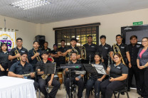 la Agrupación Musical del Centro Regional de Veraguas acompañó la ceremonia con piezas musicales.