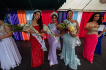 La reina y sus princesas.
