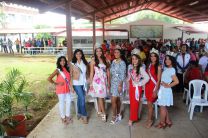 Las Reinas de todos los Centros Regionales, en la Misa de Acción de Gracias.