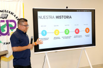 El Mgtr. Anthony Martínez detalla los avances académicos de LIGA, incluyendo el programa Nexus y la Robótica Narrativa.