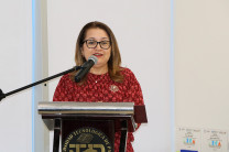 La Dra. Lilia Muñoz, vicerrectora de Investigación, Postgrado y Extensión, destaca el valor de LIGA para cubrir las necesidades del contexto empresarial.
