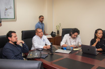 Participantes de la reunión entre la UTP y Nodriza Group S.a.s.