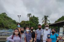 Estudiantes de Saneamiento y Ambiente en visita a planta potabilizadora de Penonomé