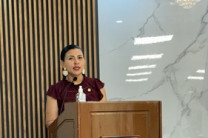 Dra. Lineth Alaìn de Meier, directora del Centro Regional, palabras de inauguración de las conferencias de Saneamiento Panamá Oeste. 