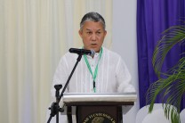 El Vicerrector Administrativo, Mgtr. Alfredo Jiménez, dio las palabras de bienvenida del evento.