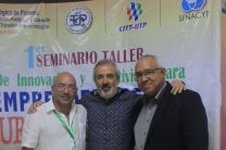 El Director del CITT, Ing. Anibal Fossatti, el Dr. Jordi Tresserras Juan y del Licdo. Rafael Ferri, del CITT-UTP de Aguadulce.