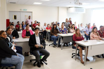 Participación de la jornada Autoridades y líderes administrativos de la UTP durante la primera jornada de capacitación sobre el procedimiento de inscripción de proyectos de Servicio Social Universitario.