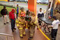 Se completó la evacuación total de la infraestructura en menos de ocho minutos.