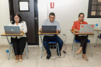 La sustentación fue asesorada por la Prof. Sonia Camarena y evaluada por el Prof. Carlos Herrera y la Prof. Milka De Gracia.