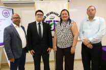 Mgtr. Amir Atencio, Kevin Batista, Dra. Karen Caballero y Mgtr. Edwin Lewis